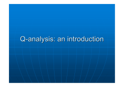 Q-analysis: an introduction