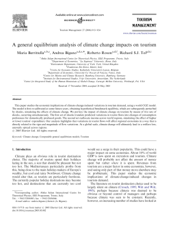 A general equilibrium analysis of climate change impacts on
