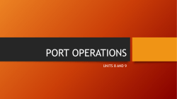 port operations