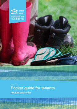 Pocket guide for tenants