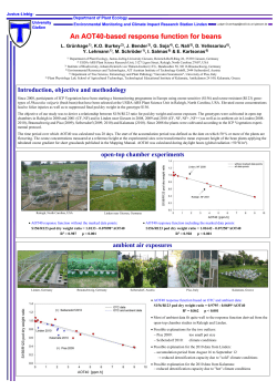 An AOT40-based response function for beans