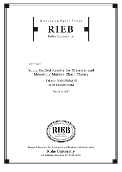 Some Unified Results for Classical and Monotone Markov Chain