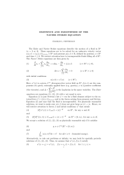 Existence and smoothness of Navier&ndash;Stokes