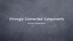 Graph Algorithms - Strongly Connected Components