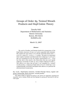 Groups of Order 4p, Twisted Wreath Products and Hopf