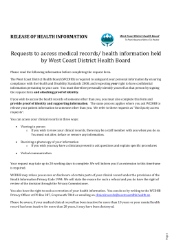 Release of Patient Information Form