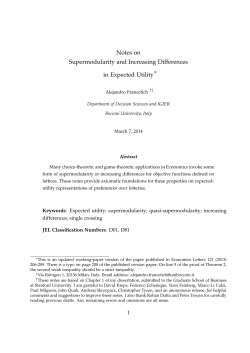 Notes on Supermodularity and Increasing Differences in