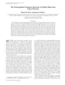 The Polymorphism Frequency Spectrum of Finitely Many Sites