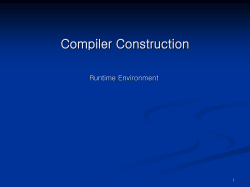 ITS 015: Compiler Construction