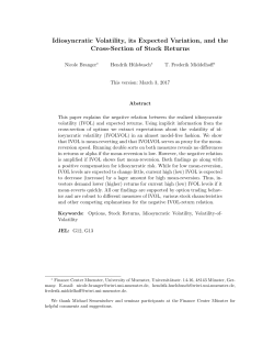 Idiosyncratic Volatility, its Expected Variation, and the Cross