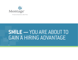 SMILE —YOU ARE ABOUT TO GAIN A HIRING ADVANTAGE