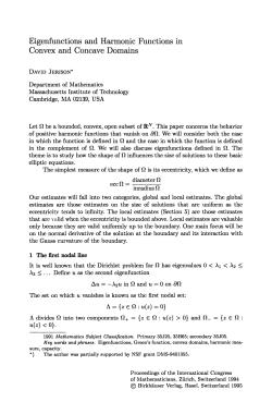 Eigenfunctions and Harmonic Functions in Convex and Concave