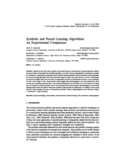 Symbolic and Neural Learning Algorithms: An
