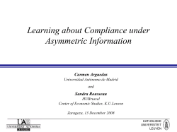 Learning about Compliance under Asymmetric