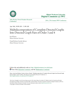 Multidecomposition of Complete Directed Graphs Into Directed