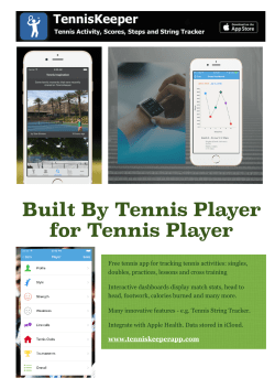 Built By Tennis Player for Tennis Player - Tennis