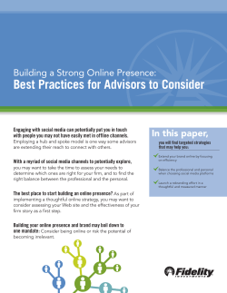 Best Practices for Advisors to Consider