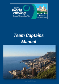 Team Captains Manual