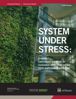 energy decision-making in canada and the need for