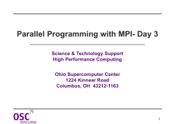 Parallel Programming with MPI