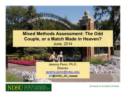 Mixed Methods Assessment