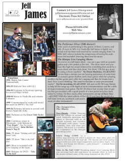 Timeline: The Performer (Over 2500 shows!) The Unique Live