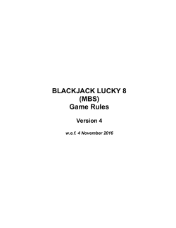 BLACKJACK LUCKY 8 (MBS) Game Rules