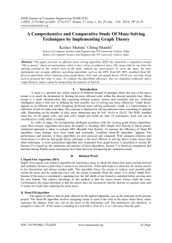 A Comprehensive and Comparative Study Of Maze