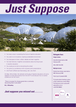 Just suppose you missed out&hellip;&hellip;&hellip;.