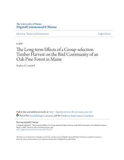 The Long-term Effects of a Group-selection Timber Harvest on the