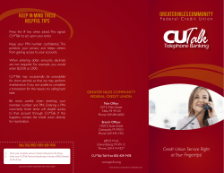 GREATER NILES COMMUNITY Credit Union Service Right at Your