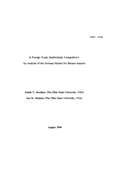 Perfectly Competitive?: An Analysis of the German Market for