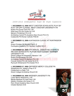 2009-2010 SCHOLASTIC PLAY BY PLAY CLASSICS 1