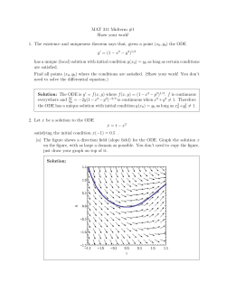 MAT 311 Midterm #1 Show your work! 1. The existence and