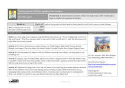 Ealing Agreed Syllabus: guidance for teachers