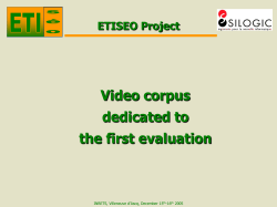 First ETISEO data set