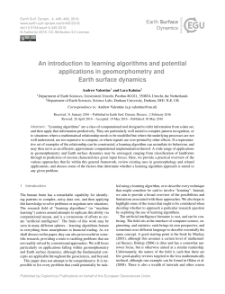 An introduction to learning algorithms and potential applications in