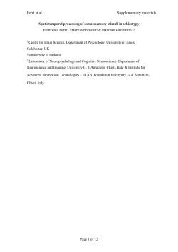 Temporal Order Judgments in the Crossed Condition