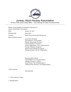 minutes 1.18.17 - Juneau Adult Hockey Association