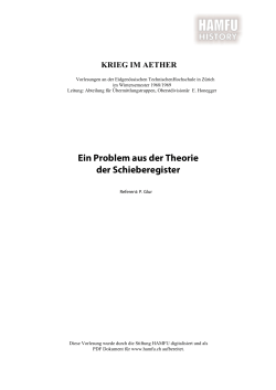 Ein Problem aus der Theorie der Schieberegister