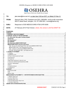 OSEHRA-Response to MEDICS EHRS HT0012-RFI-0008