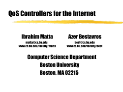 QoS Controllers for the Internet - Computer Science
