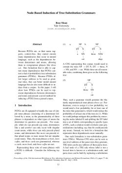 Node-Based Induction of Tree