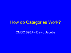 Approaches to Representing and Recognizing Objects