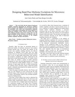 Designing Band-Pass Multisine Excitations for Microwave