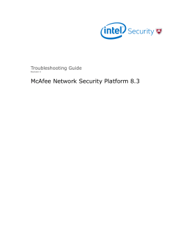 Network Security Platform 8.3 Troubleshooting Guide
