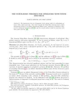 THE SCHUR-HORN THEOREM FOR OPERATORS WITH FINITE