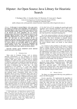 Hipster: An Open Source Java Library for Heuristic - CiTIUS