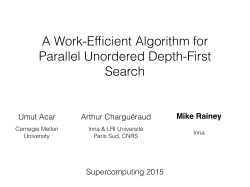 A Work-Efficient Algorithm for Parallel Unordered Depth