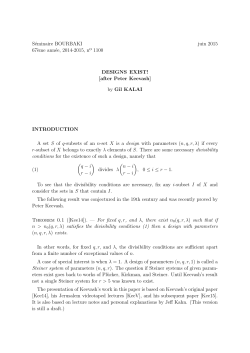 DESIGNS EXIST! [after Peter Keevash]